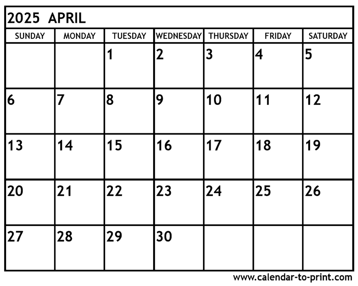 Spril Calendar Wallpaper