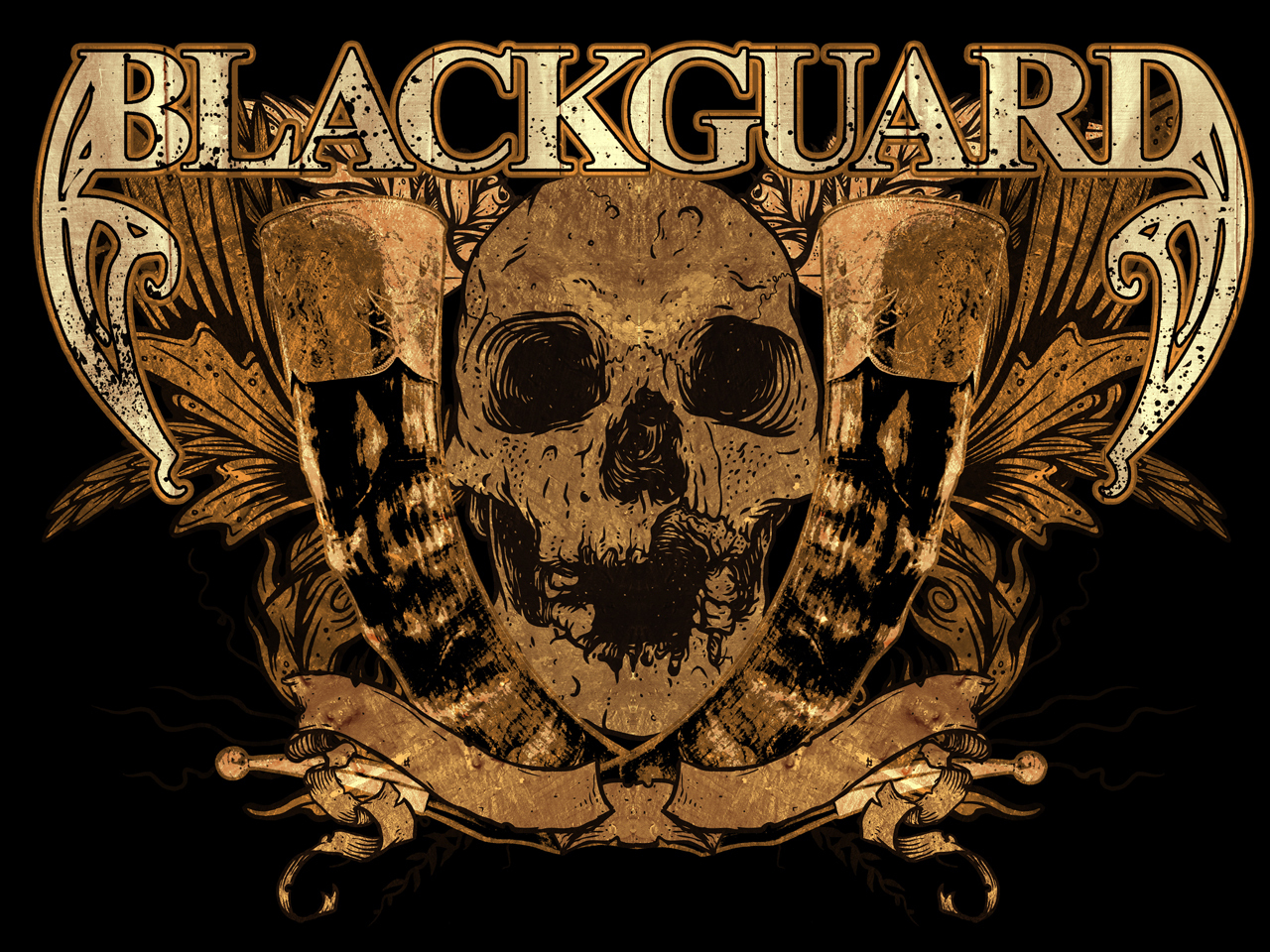 Blackguard Skull Wallpaper