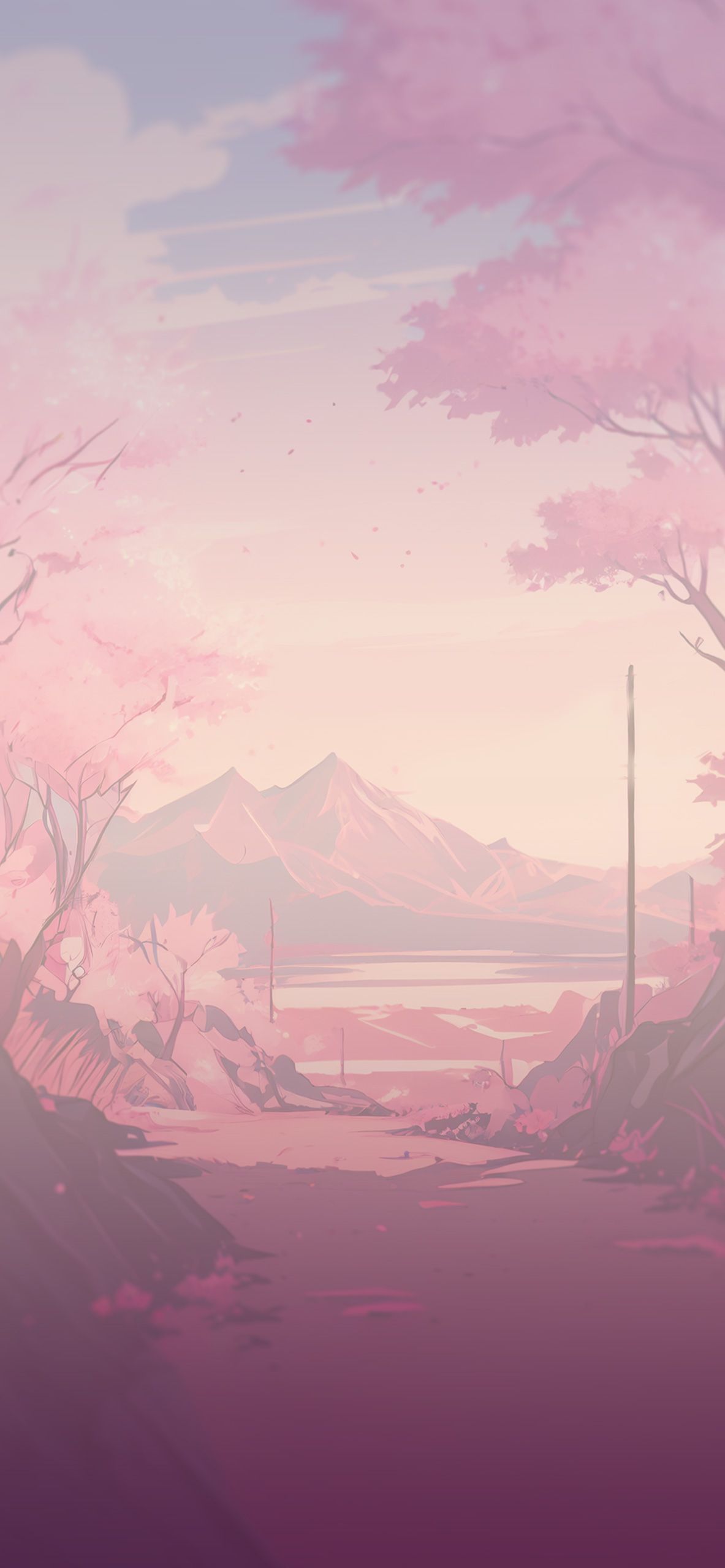 Pink Anime Aesthetic Wallpaper