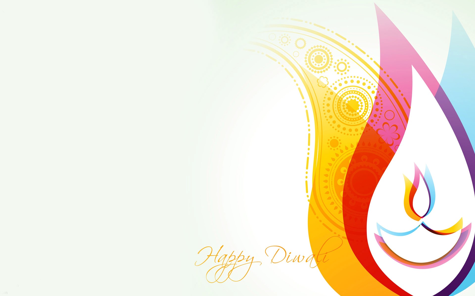 Beautiful Happy Diwali Greetings Card Wallpaper HD