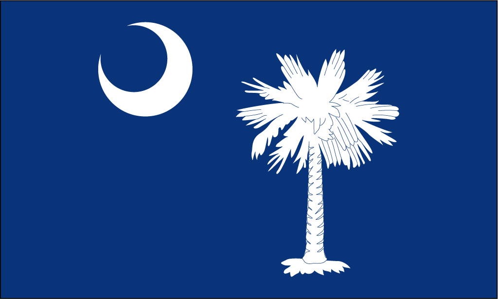 South Carolina Flag Vector Group With Items