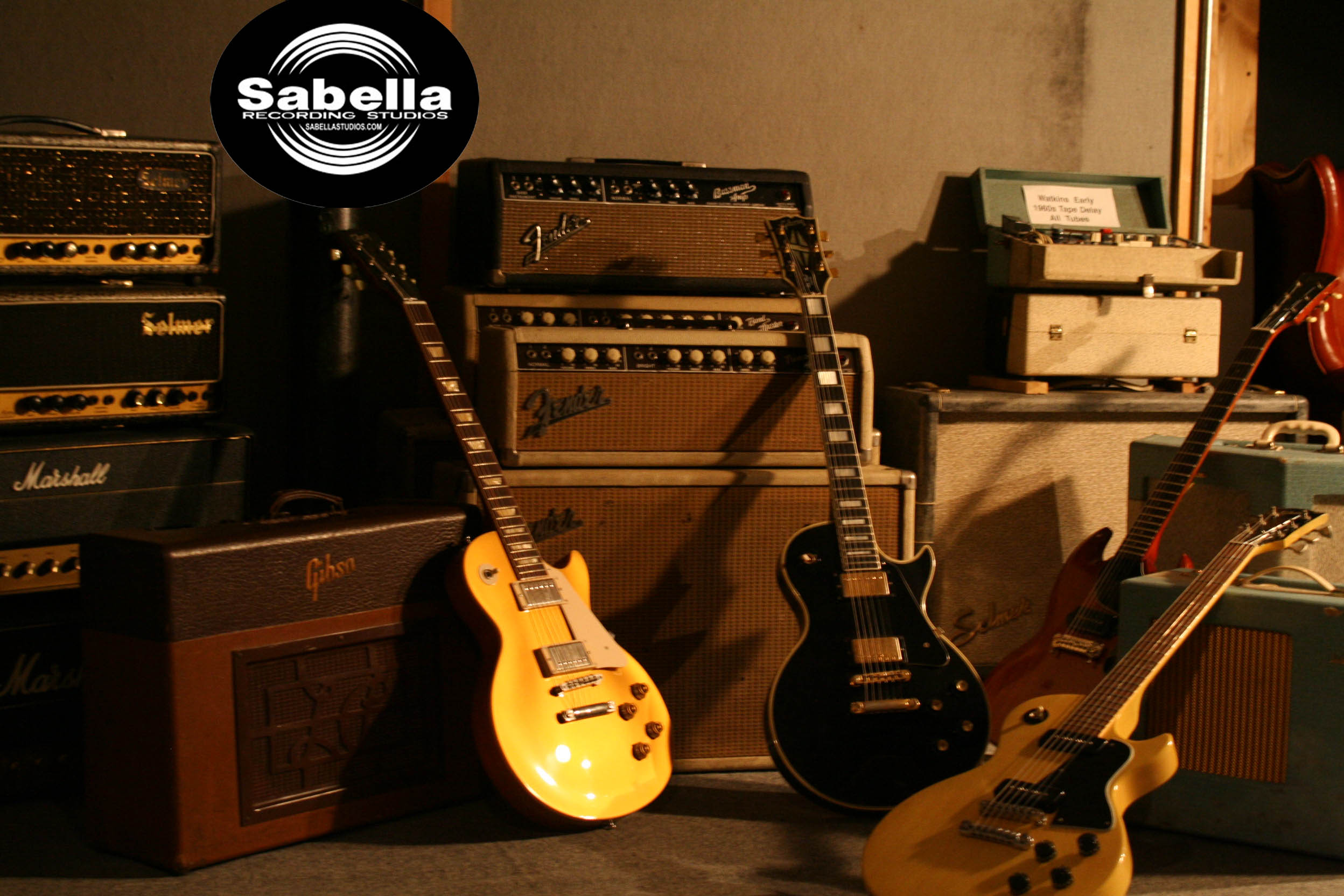 Vintage Guitar Wallpaper Sabella Recording Studios