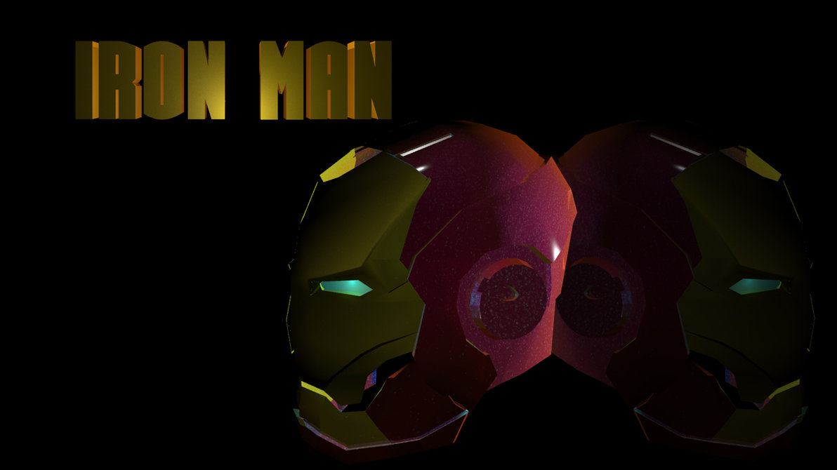 Own Make 3d Modeling Iron Man Helmet Wallpaper By Fuyou On