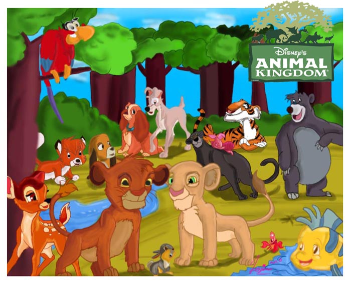 Disney Animals Kingdom Cartoon Wallpaper