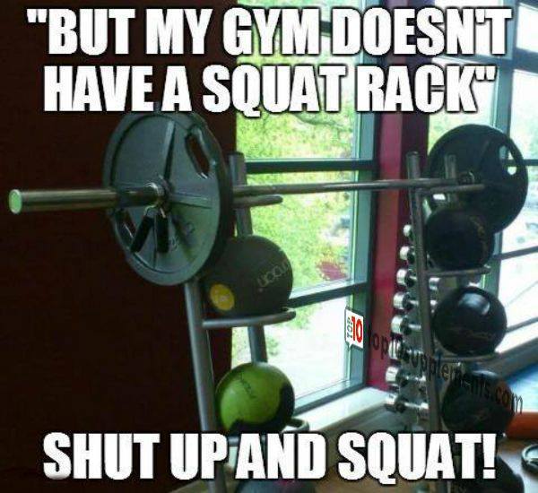 Beast Motivation No Excuses Shut Up Squat