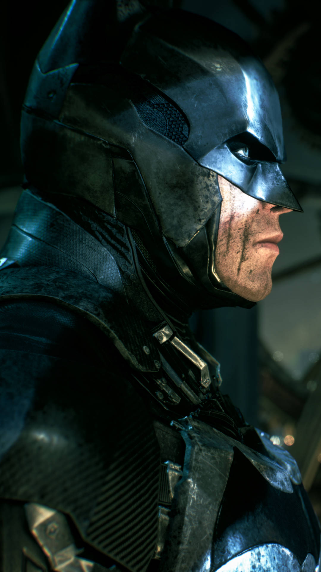 Batman Arkham iPhone Side Profile Wallpaper