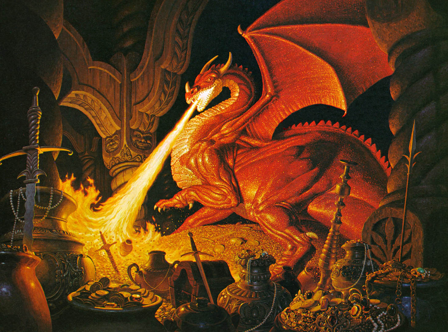 Lord Of The Rings Tolkien Original Calendar Smaug