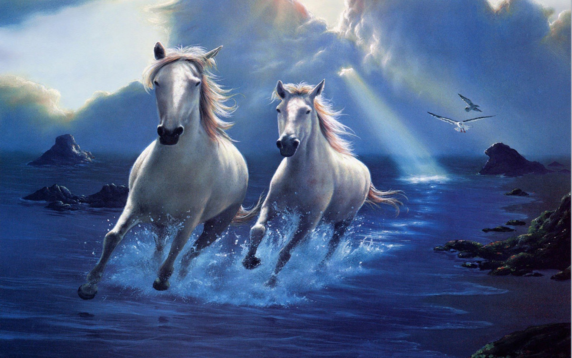 Running Horses Wallpaper