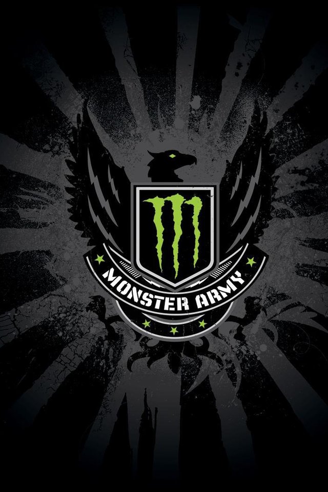 Monster Army Logo iPhone 4s Wallpaper Download iPhone Wallpapers