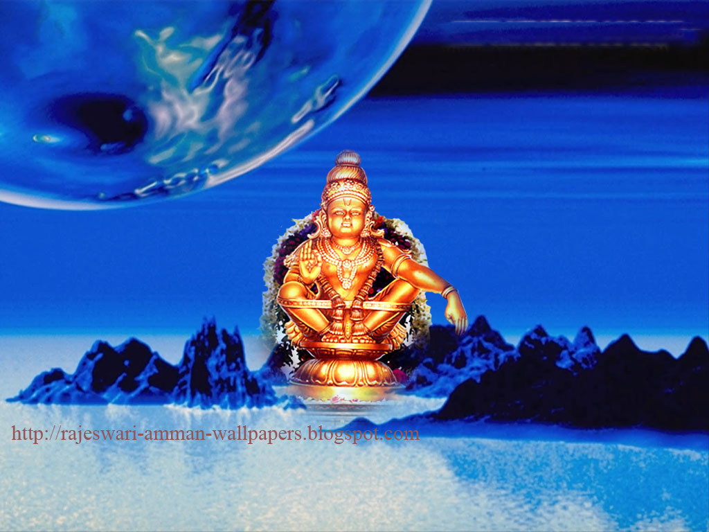 Hindu God Aayyapan Devotional Wallpaper