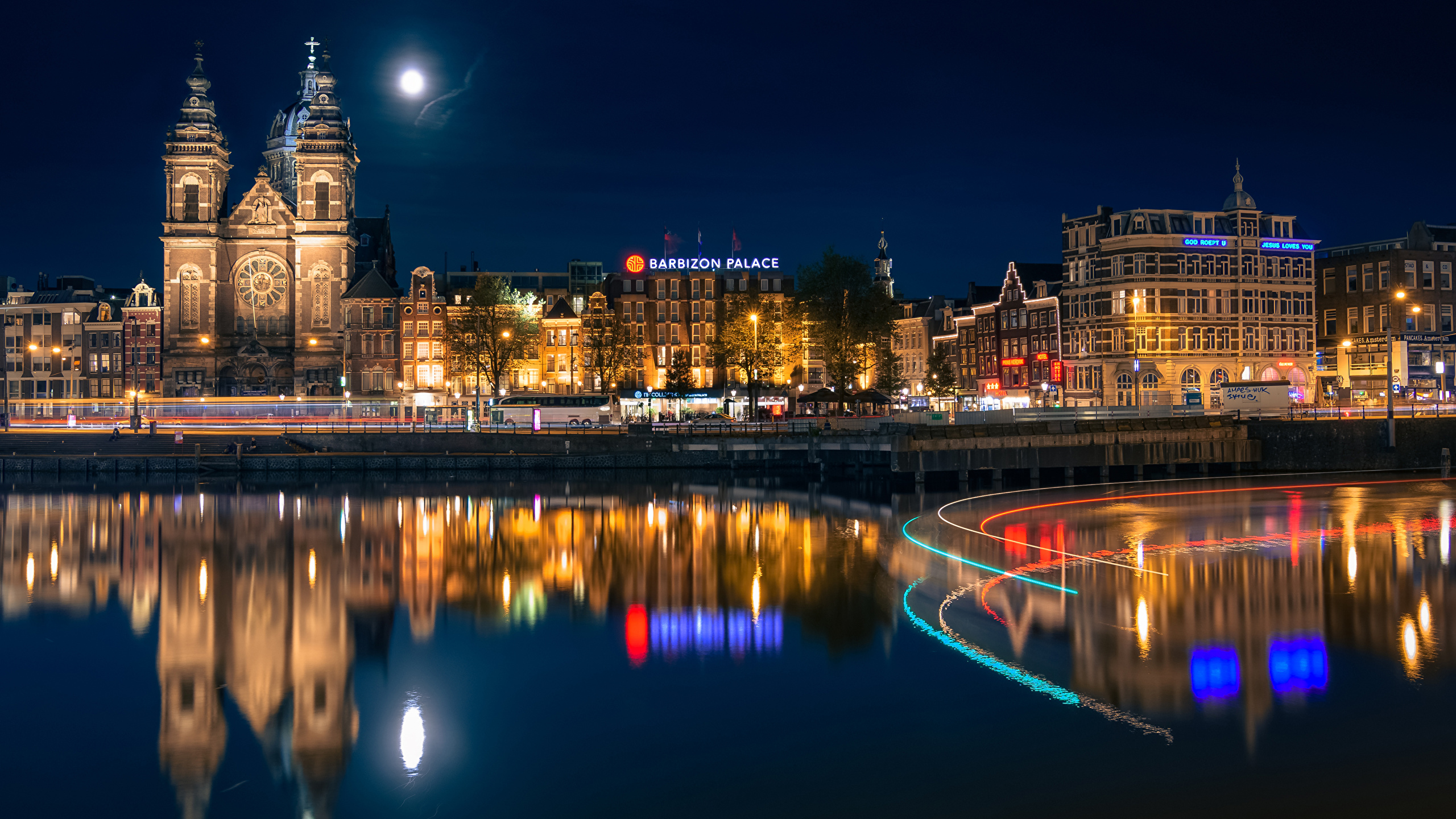 Free download Desktop Wallpapers Amsterdam Netherlands Moon reflected  2560x1440 [2560x1440] for your Desktop, Mobile & Tablet | Explore 52+  Amsterdam Wallpaper | New Amsterdam TV Show Wallpapers,
