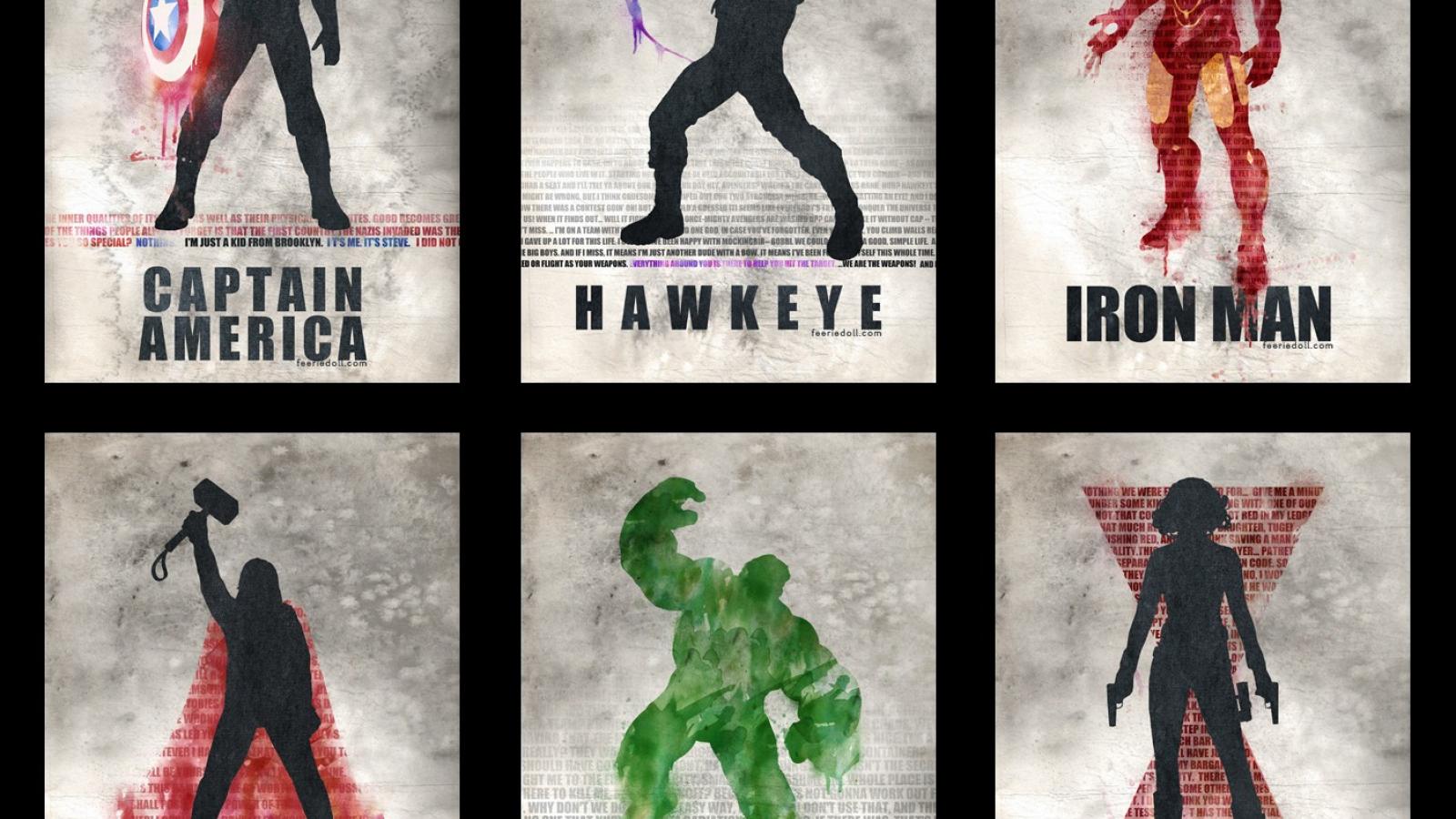 America Black Widow Hawkeye The Avengers Movie Wallpaper