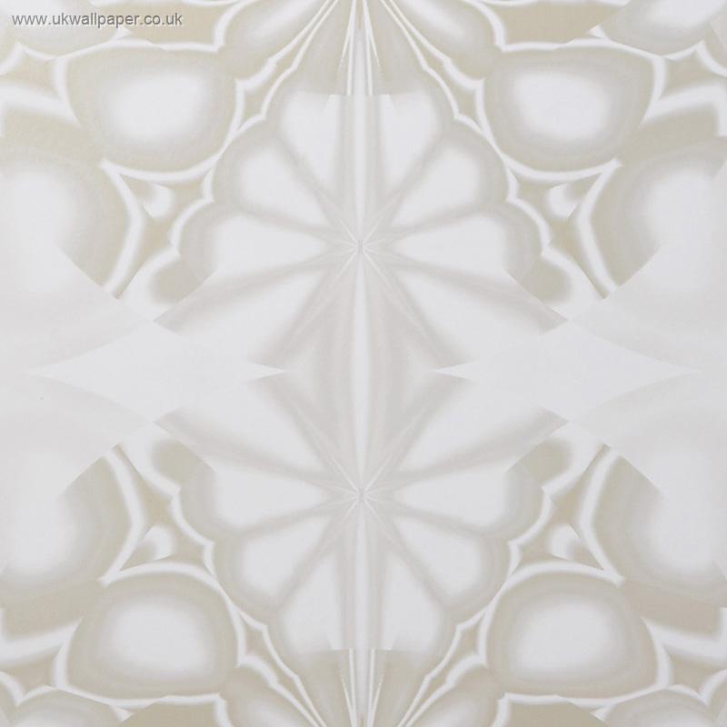 Jocelyn Warner Wallpaper Kaleido White 10metres X 52cm
