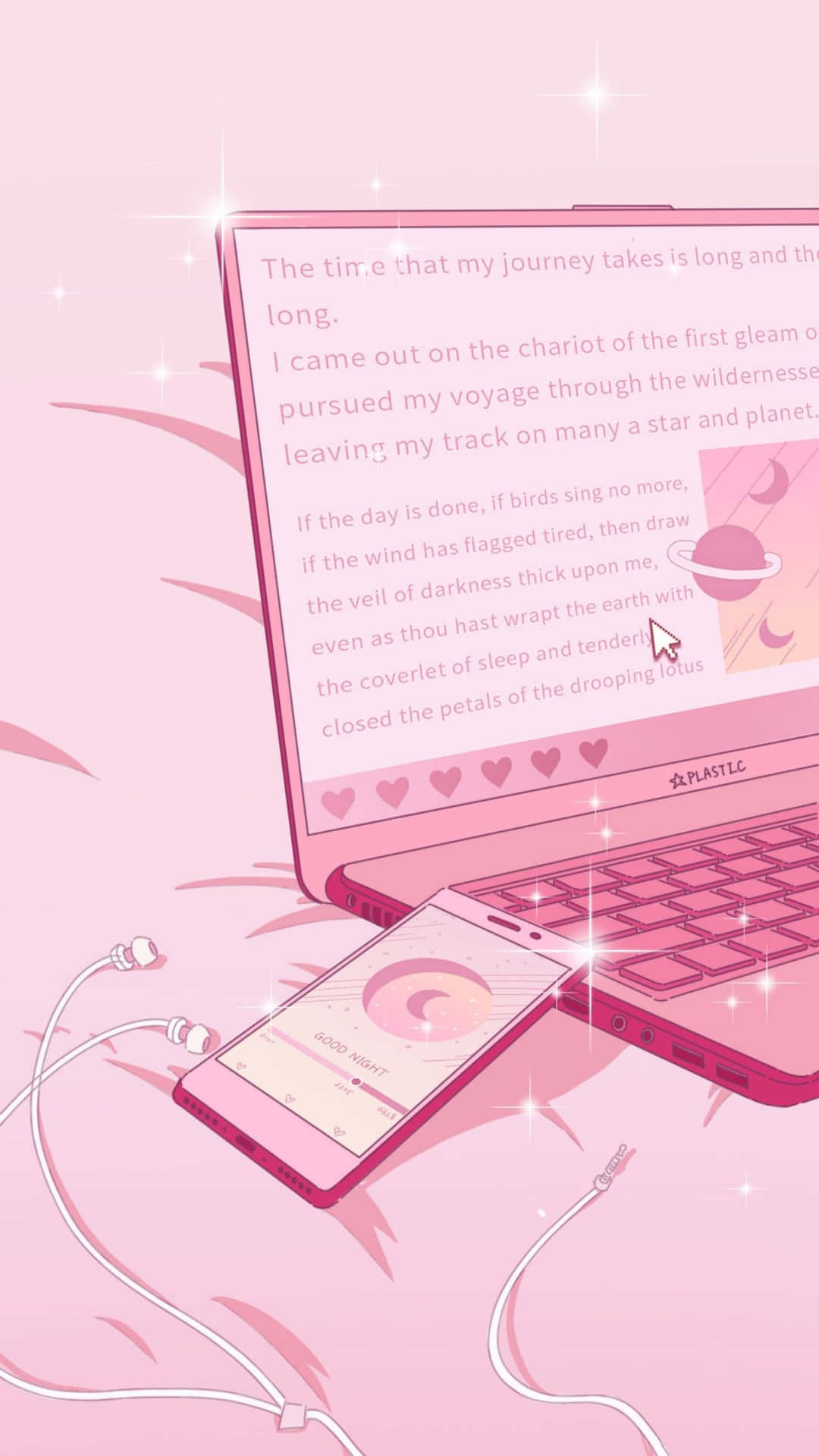 Girly Pink Aesthetic Wallpaper