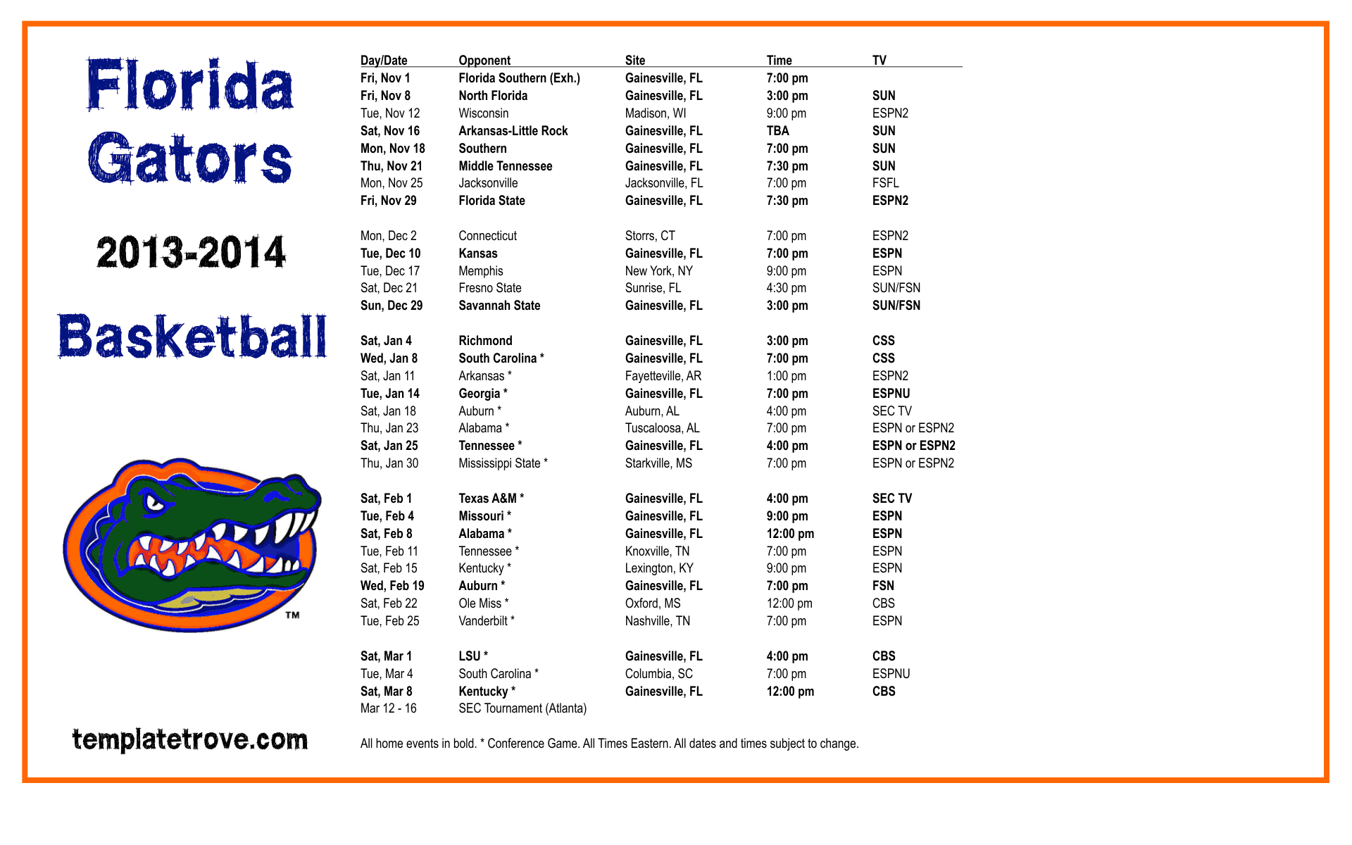 2013 2014 College Basketball Desktop Wallpaper Schedules