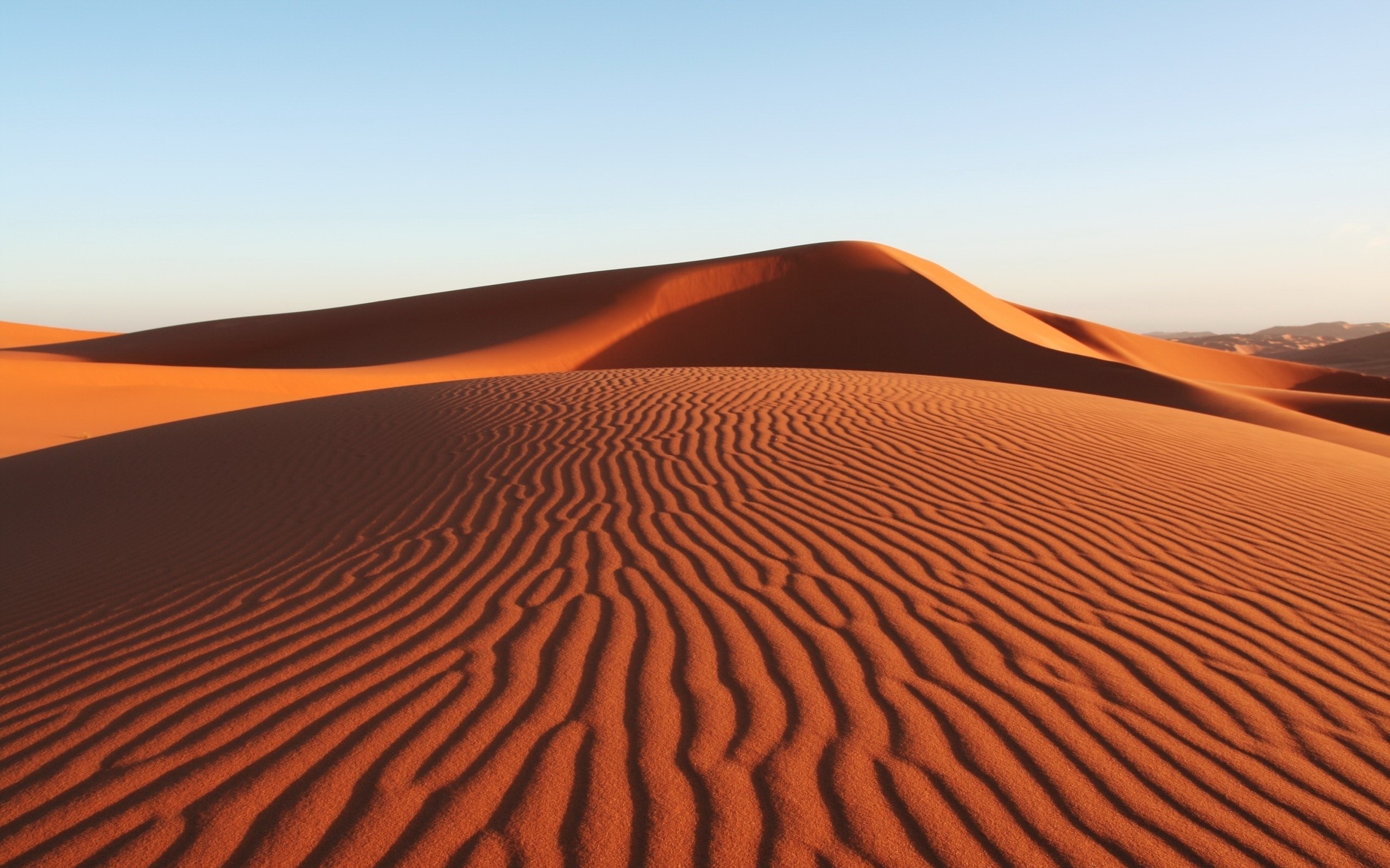 Red Desert Sand Dunes Wallpaper Stock Photos