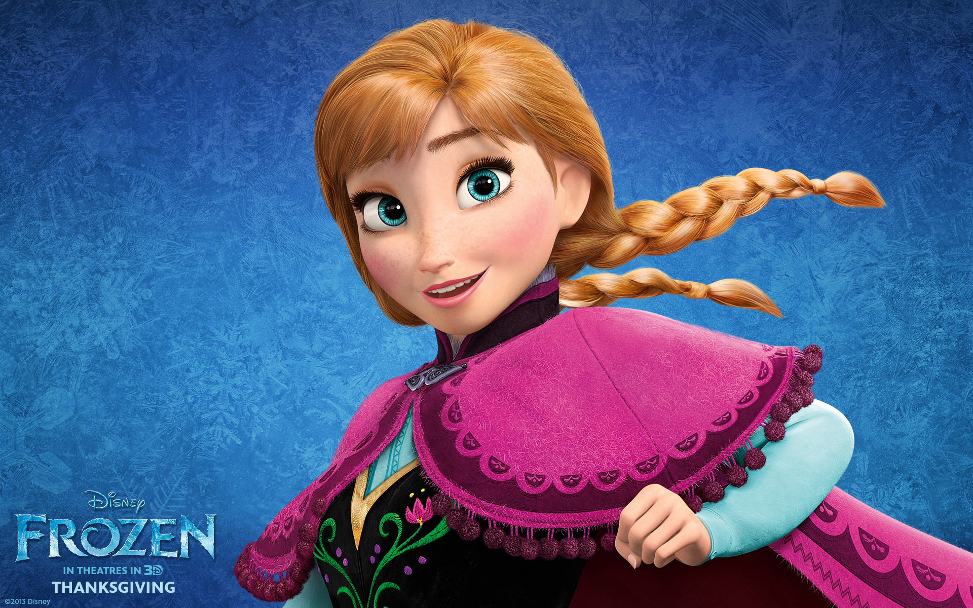 Princess Anna From Disney S Movie Frozen Wallpaper