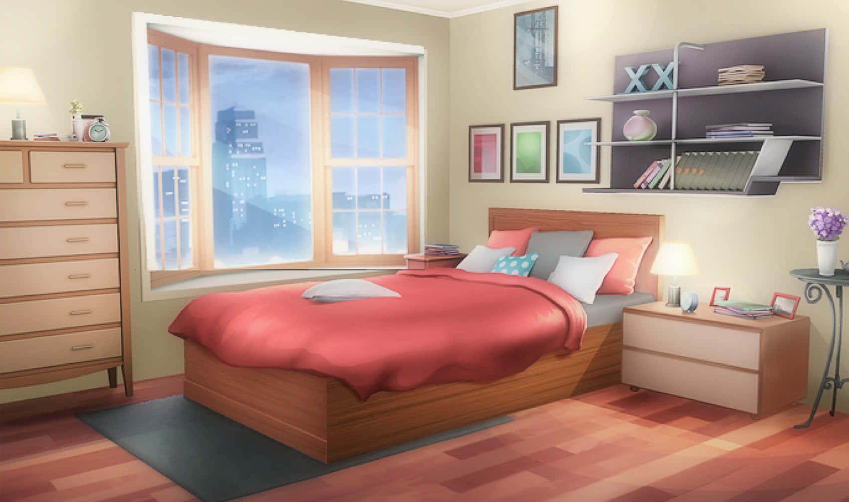 Anime Bedroom Background Wallpaper