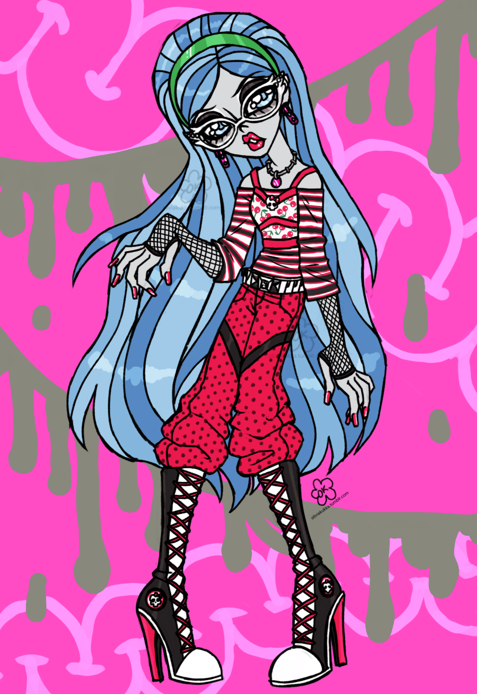 Monster High Month Day Fav Wave Ghoul Design Olivia Kukka