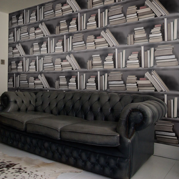 Fake Bookshelf Wallpaper Idesignarch Interior Design Architecture