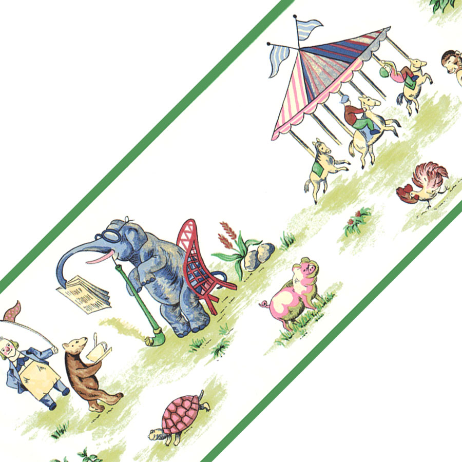 Free download Circus Animals Wide Wallpaper Accent Border [900x900] for