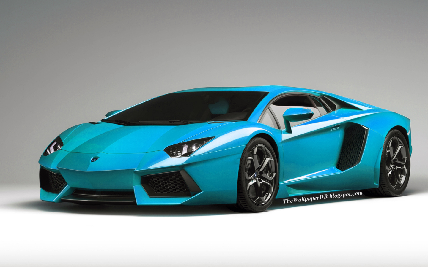 Lamborghini Aventador Wallpaper HD Turquoise Blue
