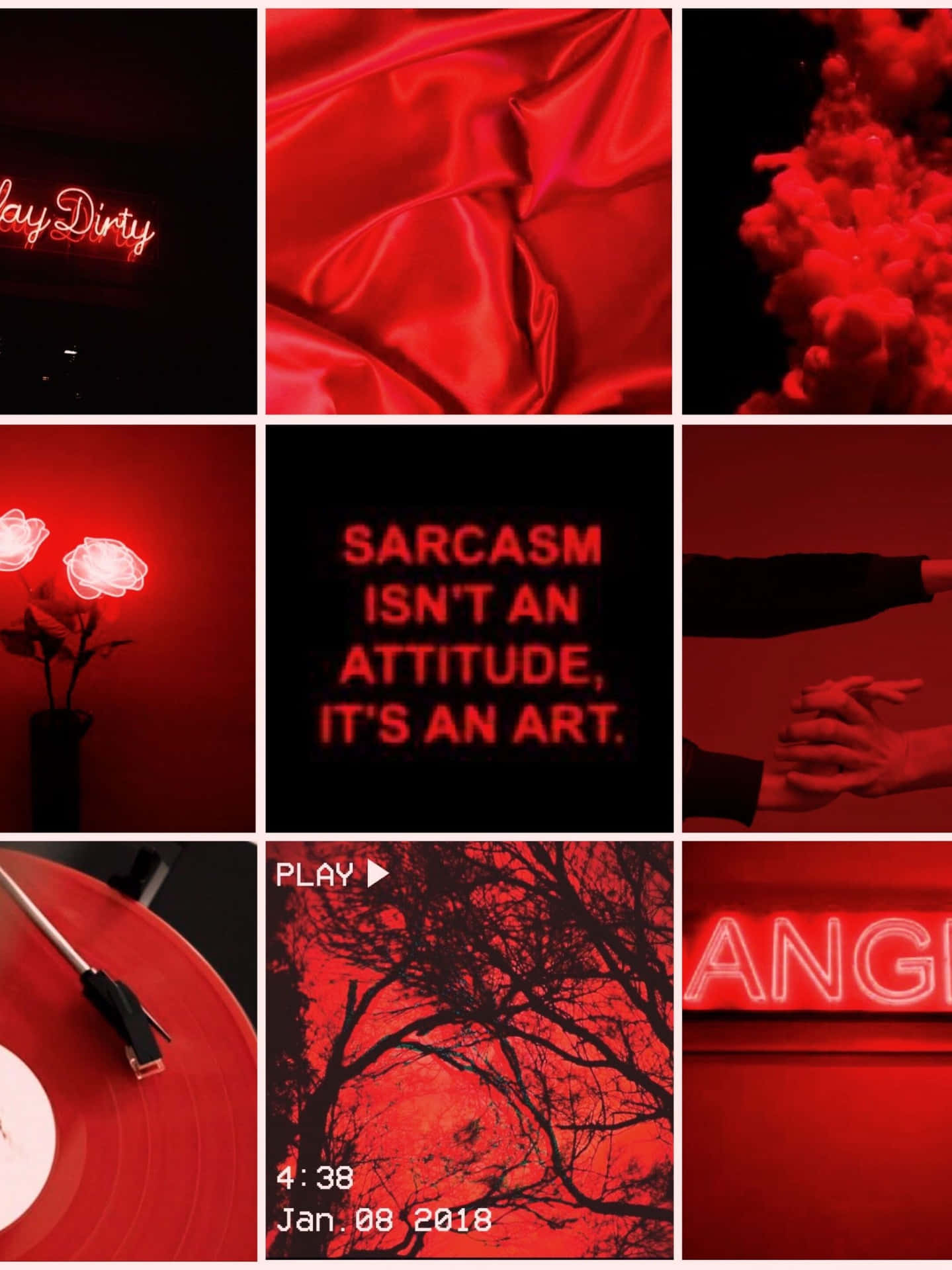 Black And Red Aesthetic Wallpaper
