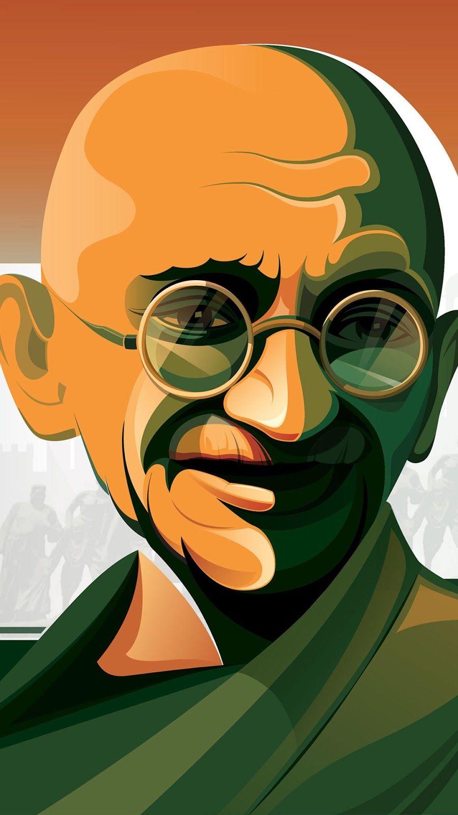 Mahatma Gandhi HD 4k Art Misc In