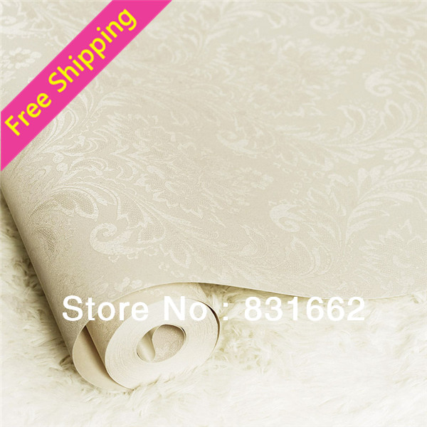 Free shipping hot sale washable damask paper wallpaper waterproof fof