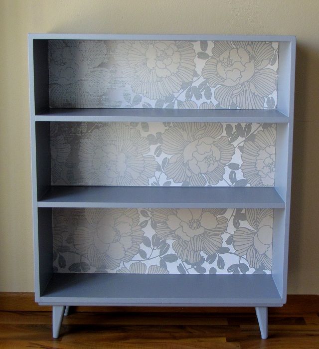 Mid Century Modern Wallpaper Book Case For The Home