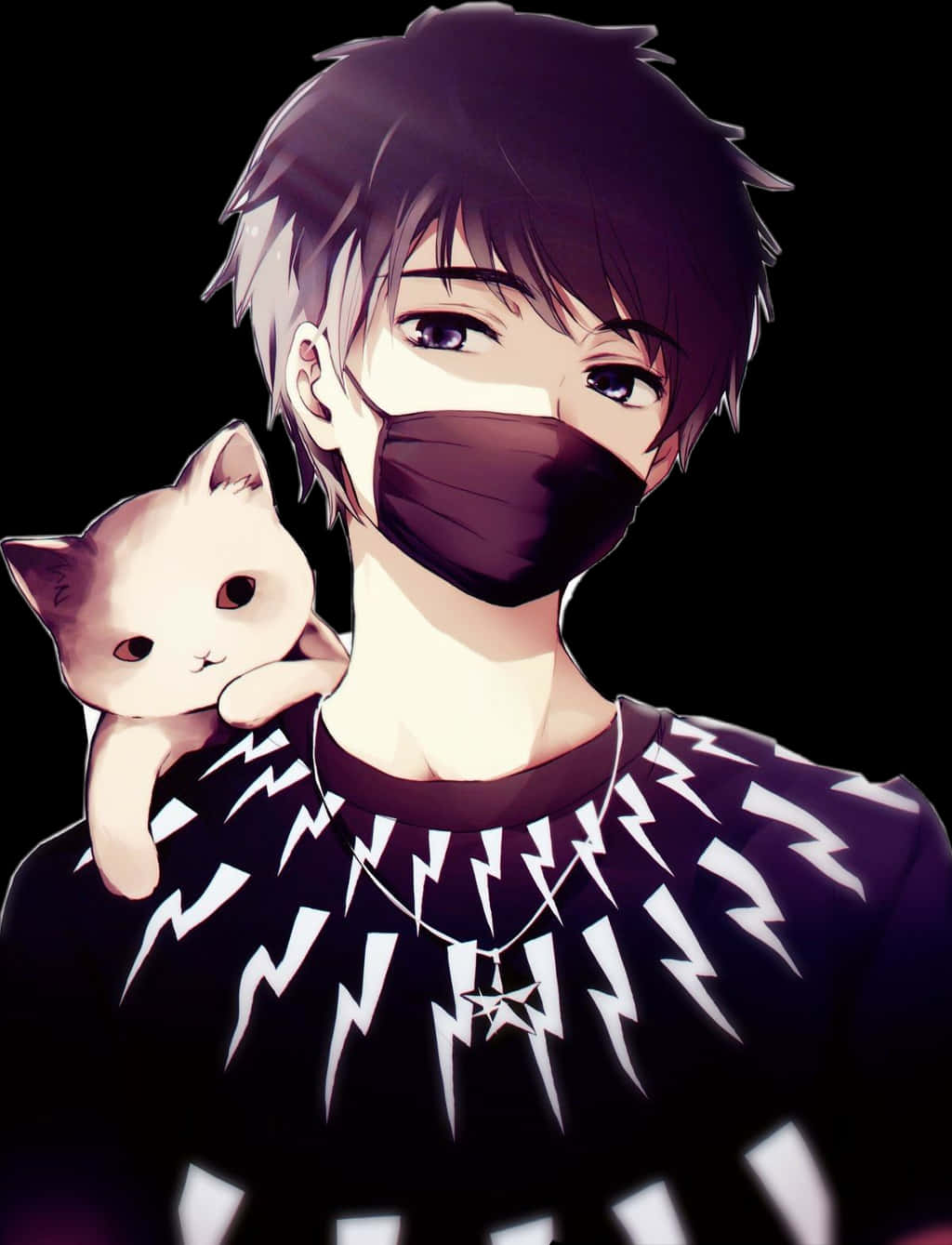 Anime Boy With Mask Wallpaper