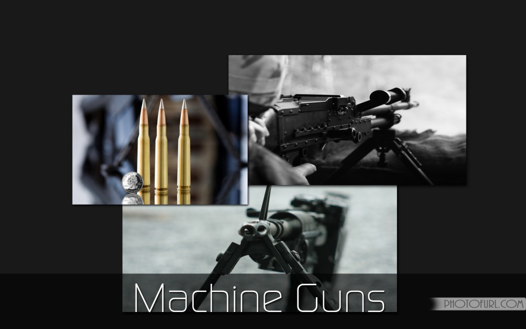 Automatic Guns Or Pistol Desktop Wallpaper