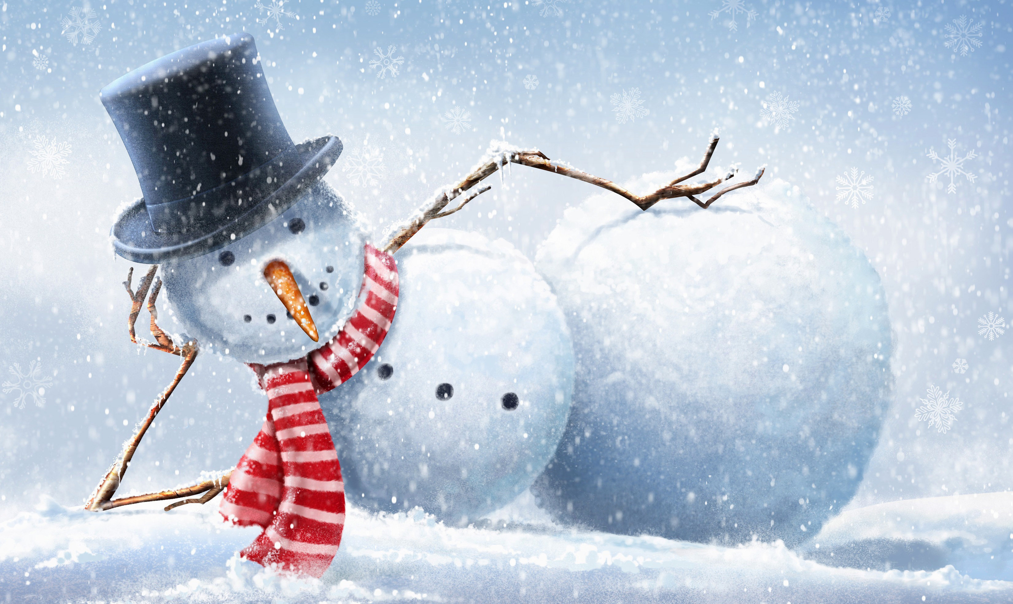 Winter Background With Snowman Gallery Yopriceville