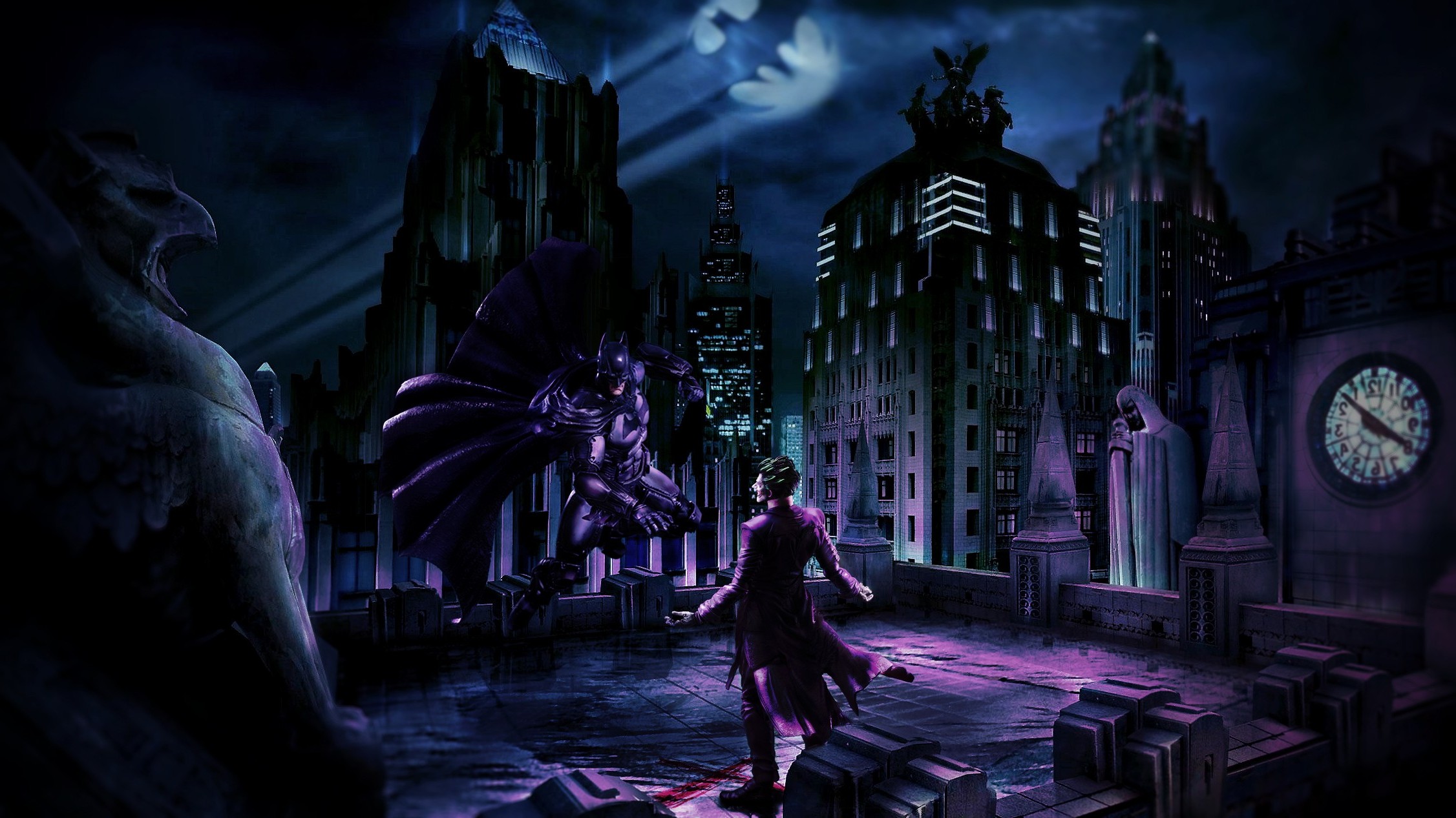 Batman Joker Adobe Photoshop Ic Art Wallpaper HD Desktop