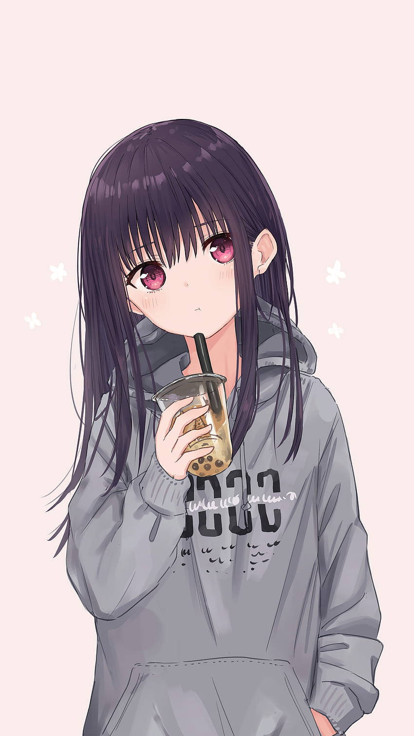 Anime Girl Hoodie Picture Wallpaper