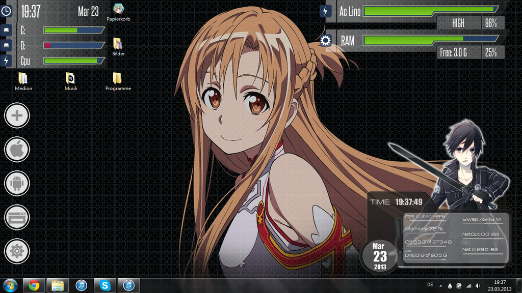 Sword Art Online Desktop By Corvexarenmizuki