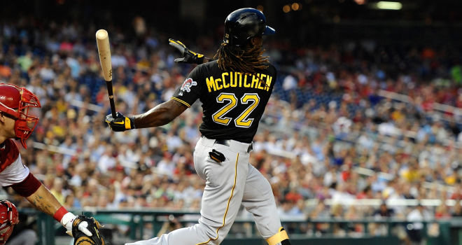Andrew Mccutchen Hits Two Homers For The Pittsburgh Pirates In Monday