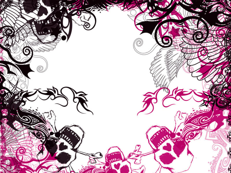 Pink And Black Wallpaper Designs 8 Background Wallpaper