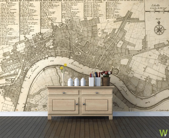 Tags Home Decoration Map Wallpaper Vintage Wall Art