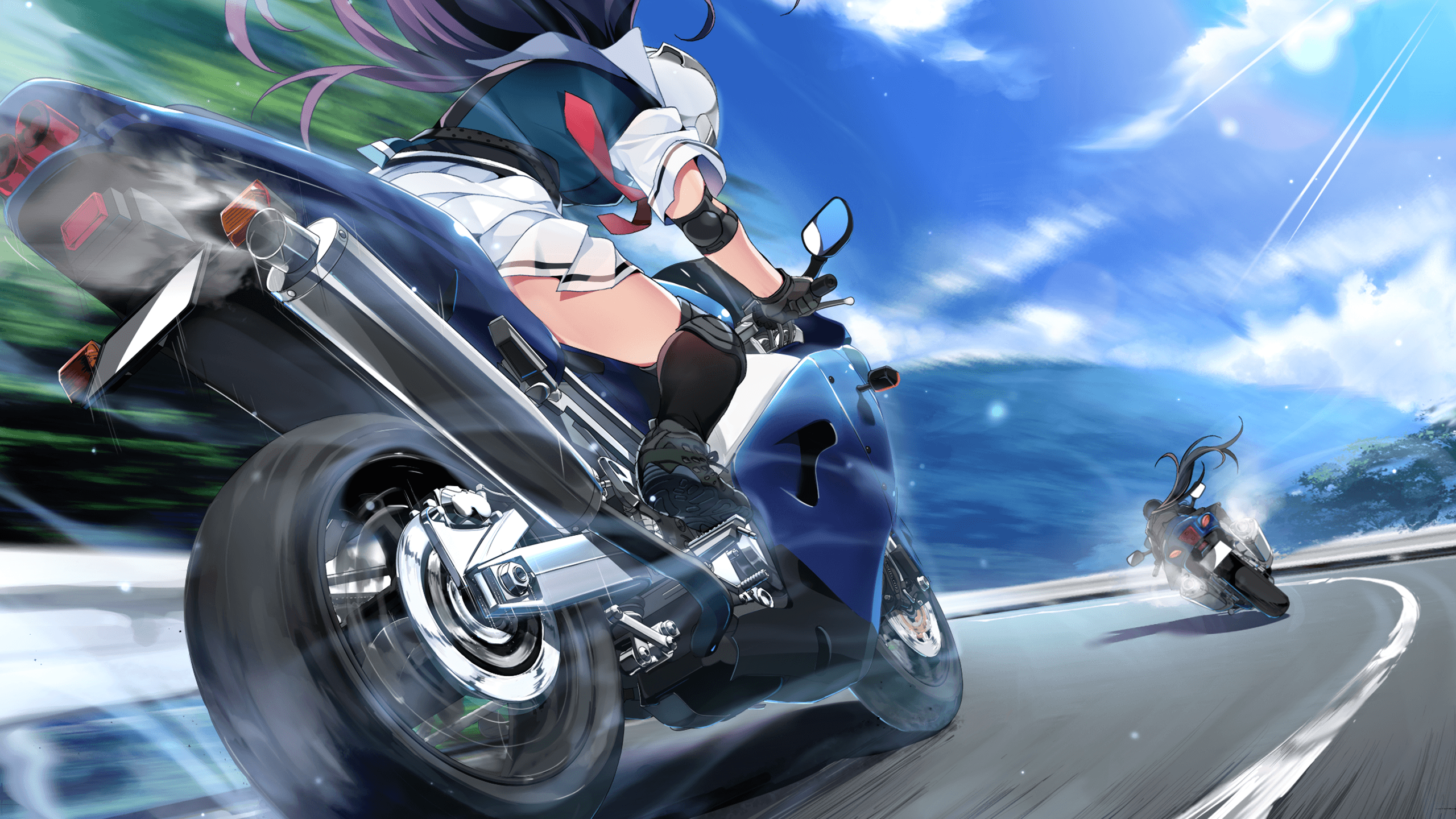 Anime Motorcycle Wallpaper Top