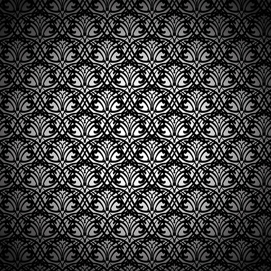 Amovitania Portfolio Black Lace Pattern On White Background