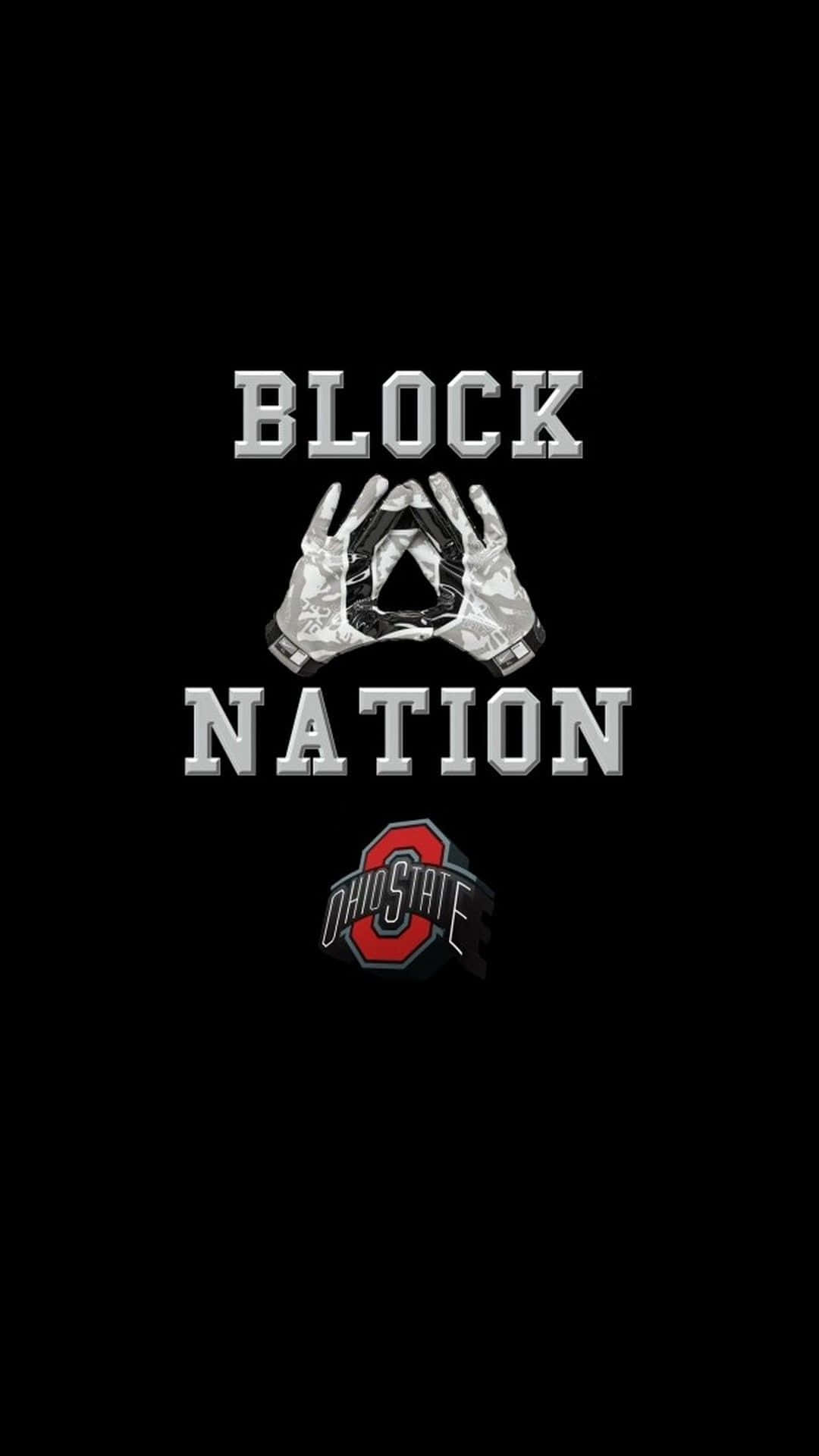 Ohio State Football Team Inspiration On An iPhone Wallpaper