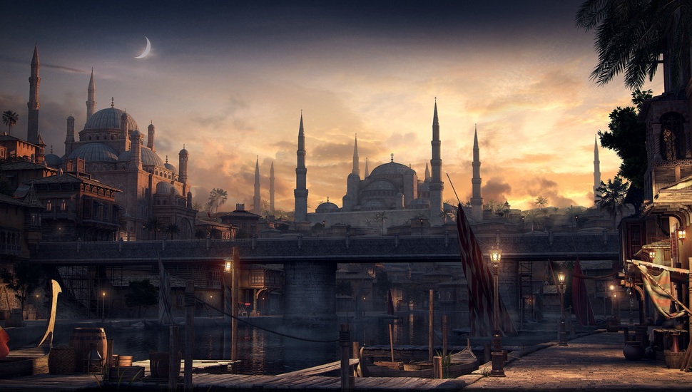Graphics Constantinople Render City Mosque Wallpaper And