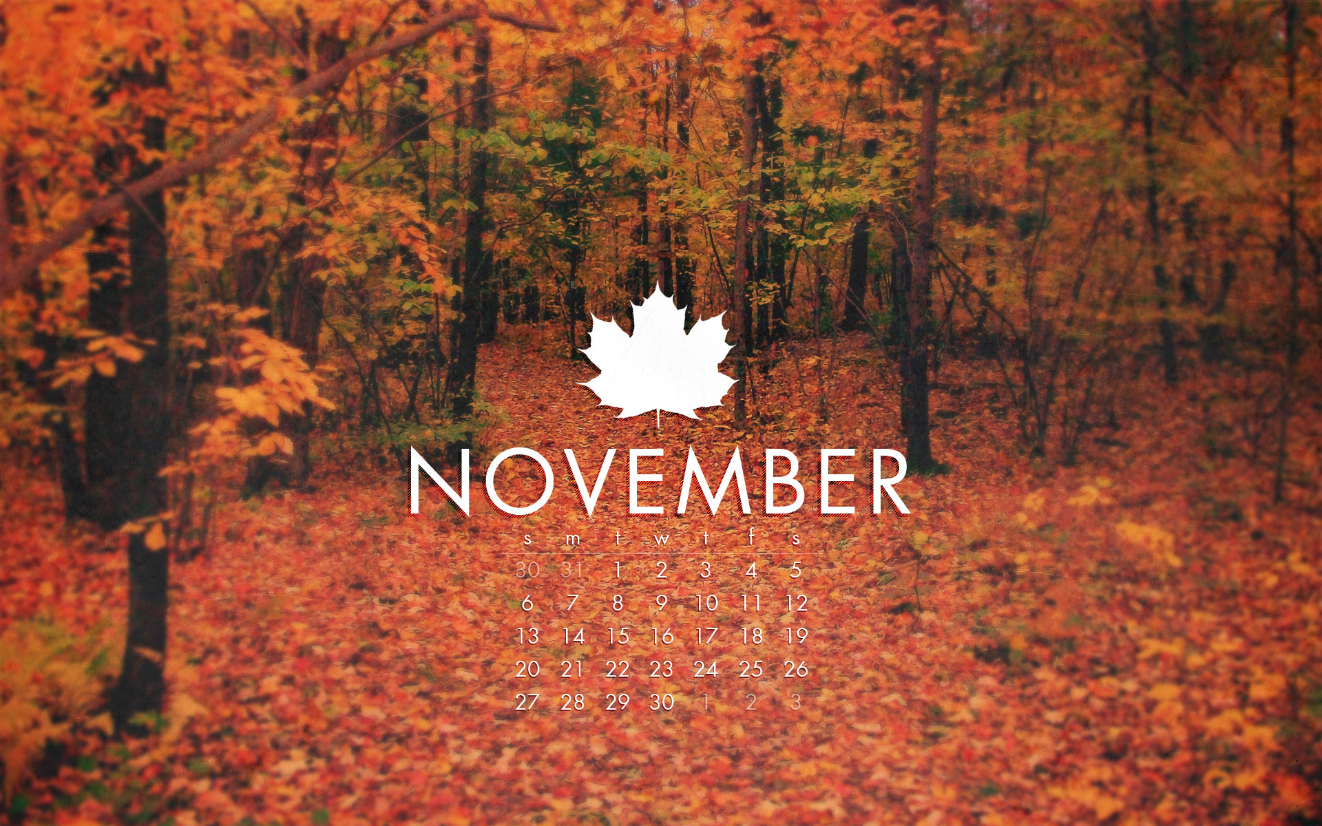 November Wallpaper HD