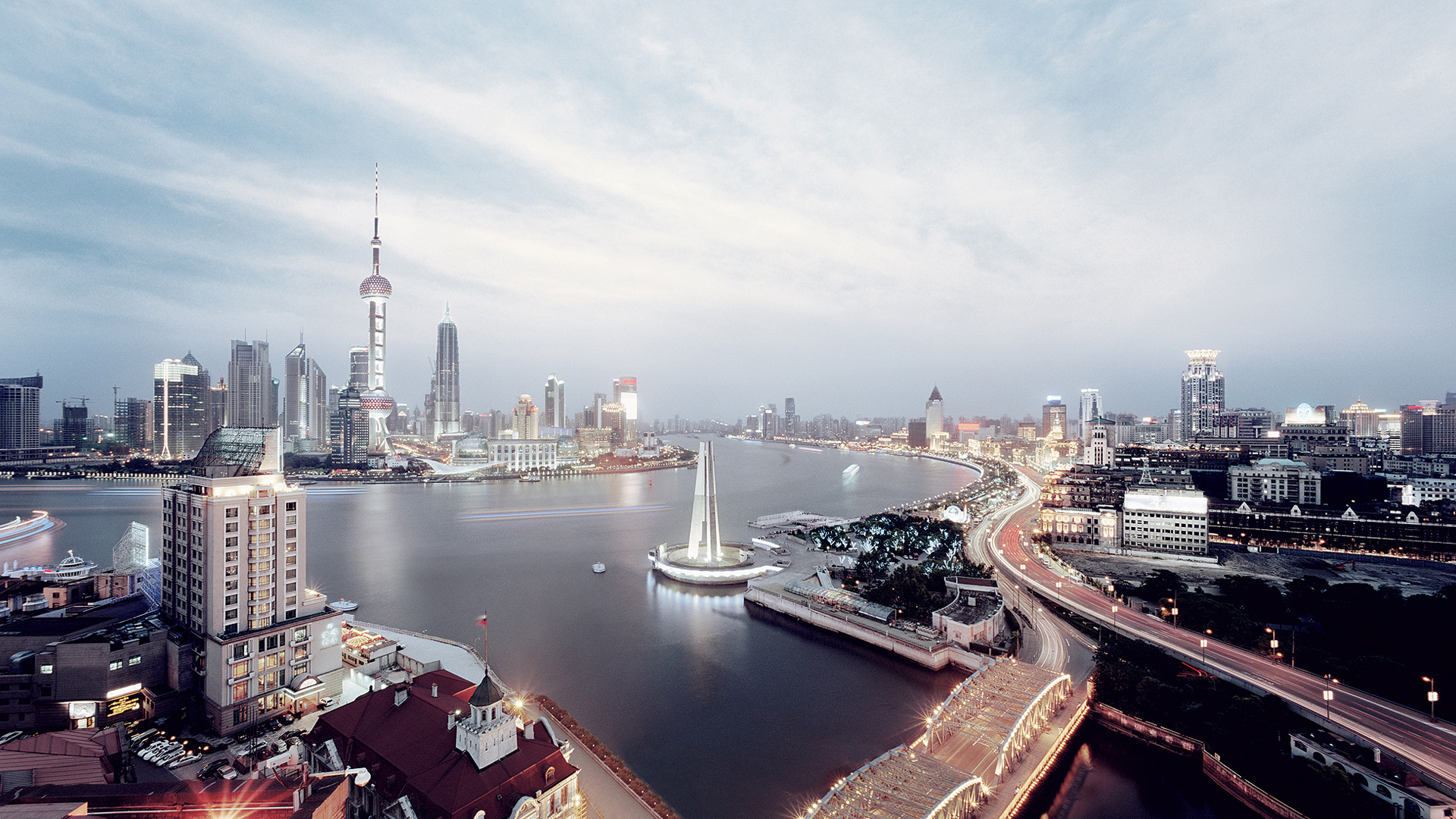 Shanghai Skyline Wallpaper HD