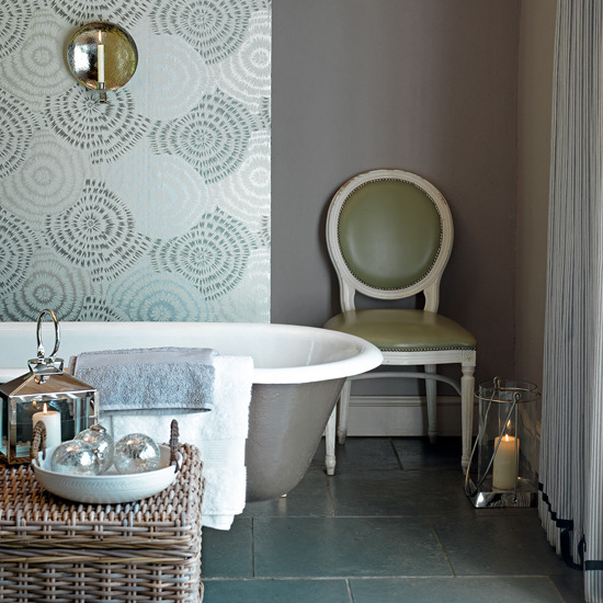 Walls Wallpaper Inspiration Bathroom