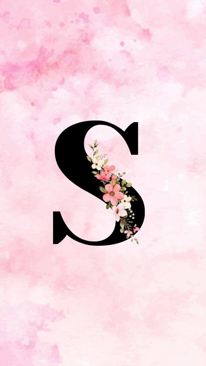 Letter S Pink Background Wallpaper Mobcup