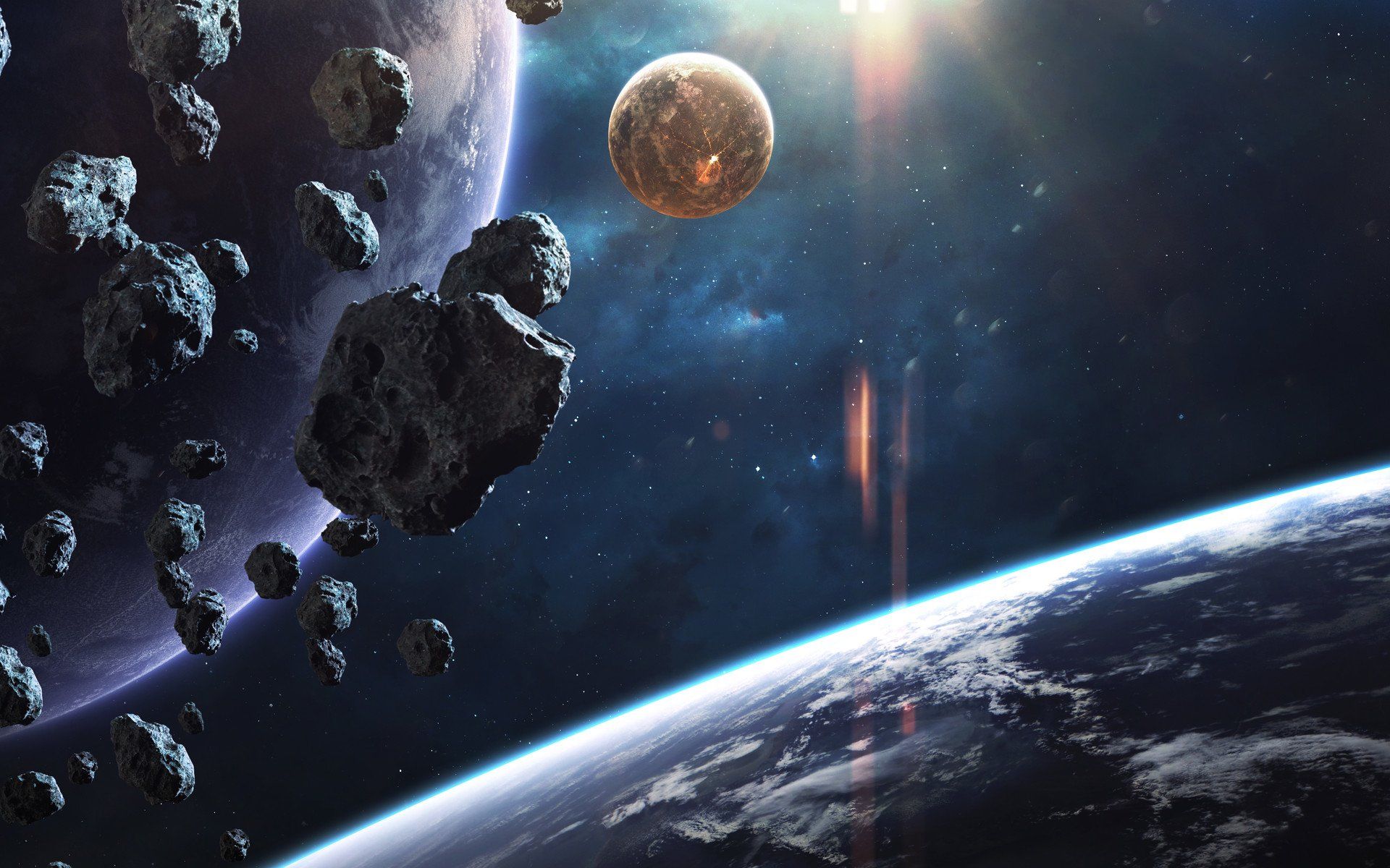 Asteroid Background Image HD Wallpaper