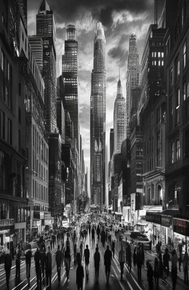 Black And White City Wallpaper