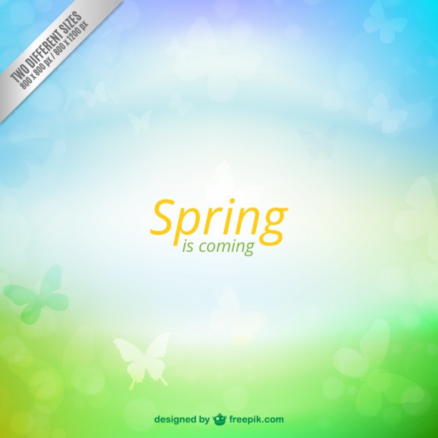 Spring Is Ing Background Vector